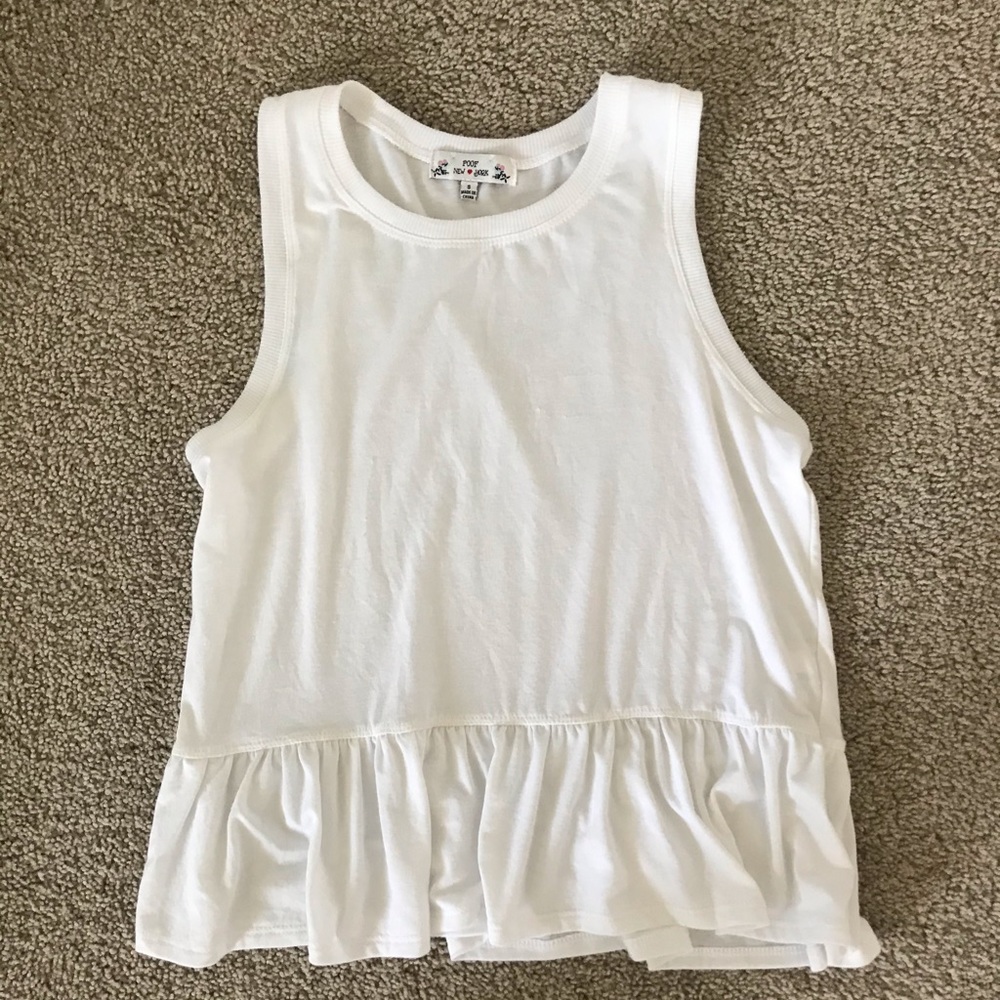 Ruffled bottom tank top